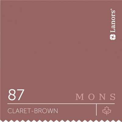 Краска Lanors Mons цвет Claret-brown 87 Бордово-коричневый