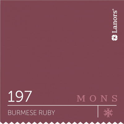 Краска Lanors Mons цвет Burmese ruby 197 Бирманский рубин