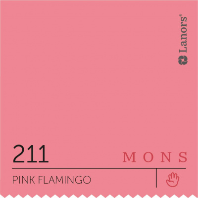 Краска Lanors Mons цвет Pink Flamingo 211 Розовый фламинго