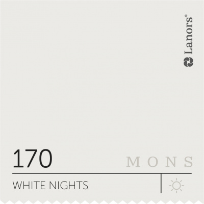 Краска Lanors Mons цвет White nights 170 Белые ночи.