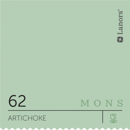 Краска Lanors Mons цвет Artichoke 62 Артишок Satin 2,5 л