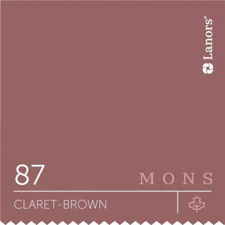 Краска Lanors Mons Цвет Claret-Brown 87 Бордово-Коричневый Satin 2,5 Л