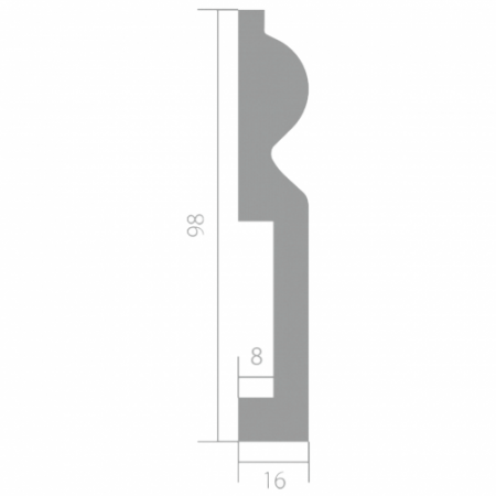 Плинтус Ultrawood Base 0018 (2000 мм)