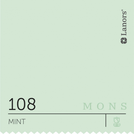 Краска Lanors Mons Цвет Mint 108 Мята Eggshell 1 Л