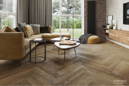 SPC ламинат Vinilam Parquet Herringbone IS11377 Паркет Тусон