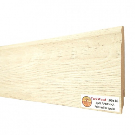 Плинтус TeckWood фигурный дуб Арктика 100×16