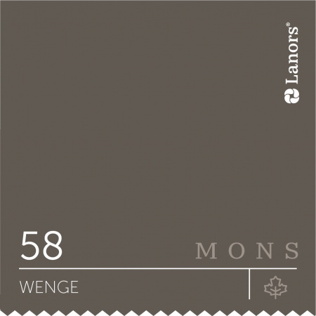 Краска Lanors Mons Цвет Wenge 58 Венге Interior 1 Л
