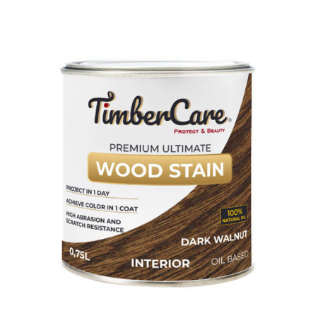Тонирующее масло высокой прочности TimberCare Wood Stain Эбеновое дерево Ebony 0,75 л