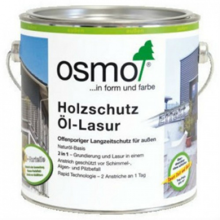 Защитное масло-лазурь для древесины Osmo Holz Schutz Ol Lasur Американский орех 1150 0,75 л