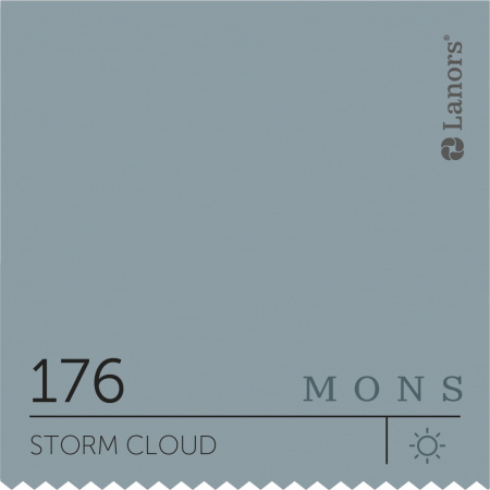 Краска Lanors Mons Цвет Storm Cloud 176 Грозовая Туча Eggshell 2,5 Л