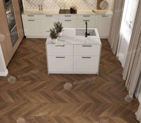 SPC ламинат Alpine Floor Chevron Alpine ECO 18-13 Дуб Коричневый фото 2
