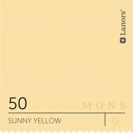 Краска Lanors Mons Цвет Sunny Yellow 50 Солнечный Желтый Interior 0,2 Л