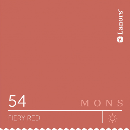 Краска Lanors Mons цвет Fiery red 54 Огненно-красный