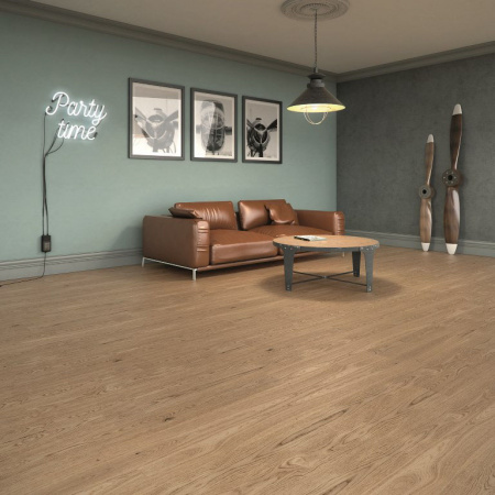 Паркетная доска Baltic Wood Дуб вилла Кашемир и кашемир лак однополосный Oak CASHMERE & CASHMERE