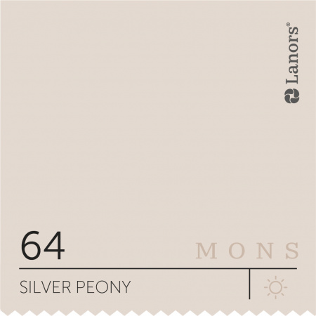 Краска Lanors Mons Цвет Silver Peony 64 Серебряный Пион Eggshell 1 Л