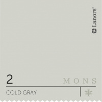Краска Lanors Mons Цвет Cold Gray 2 Холодный Серый Interior 0,2 Л