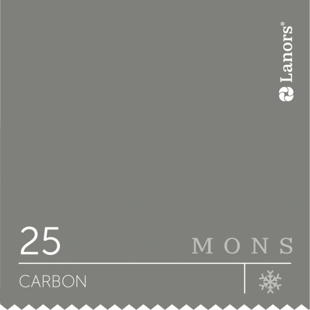 Краска Lanors Mons Цвет Carbon 25 Угольный Eggshell 4,5 Л