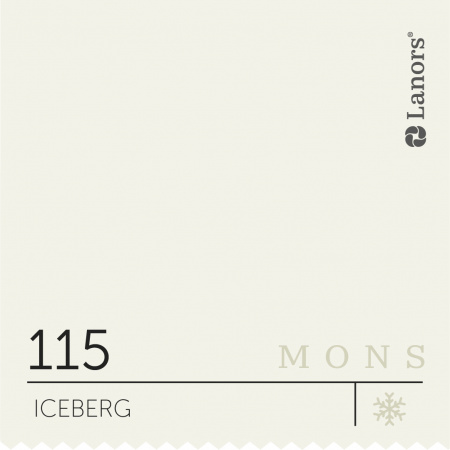 Краска Lanors Mons Цвет Iceberg 115 Айсберг Satin 4,5 Л