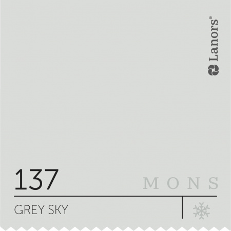 Краска Lanors Mons Цвет Grey Sky 137 Серое Небо Satin 2,5 Л