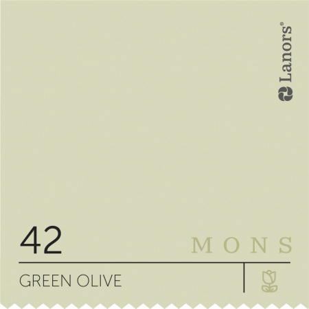 Краска Lanors Mons Цвет Green Olive 42 Олива Satin 4,5 Л