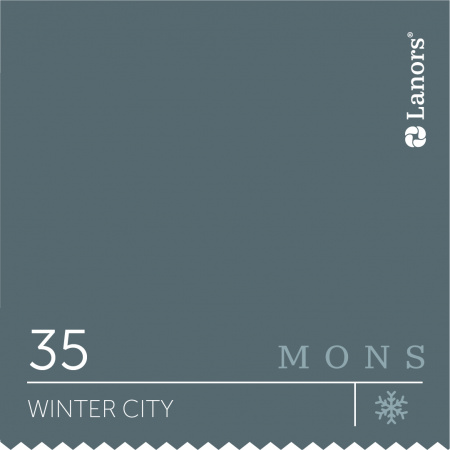 Краска Lanors Mons Цвет Winter City 35 Зимний Город Eggshell 2,5 Л