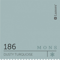 Краска Lanors Mons Цвет Dusty Turquoise 186 Пыльная Бирюза Interior 0,2 Л