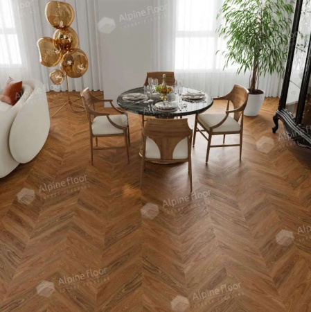 SPC ламинат Alpine Floor Chevron Alpine ECO 18-22 Орех Нойер фото 3