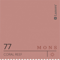 Краска Lanors Mons Цвет Coral Reef 77 Коралловый Риф Interior 0,2 Л
