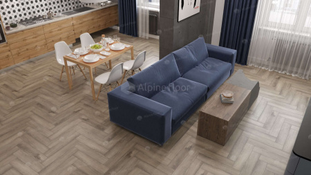 Кварц виниловый ламинат SPC Alpine Floor Parquet Premium ABA ECO 19-15 Северная История фото 2