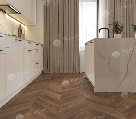 SPC ламинат Alpine Floor Chevron Alpine ECO 18-13 Дуб Коричневый фото 3