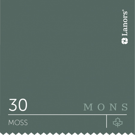Краска Lanors Mons цвет Мох Interior 1 л