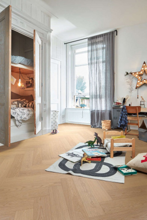 Паркетная доска Meister PS 500 Residence Дуб гармония чистый лак 8583 елка 710х142х13 Pure oak harmonious фото 2