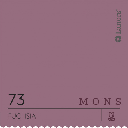 Краска Lanors Mons цвет 73 Fuchsia Фуксия Eggshell 2,5 л
