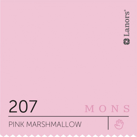 Краска Lanors Mons цвет Pink Marshmallow 207 Розовый зефир