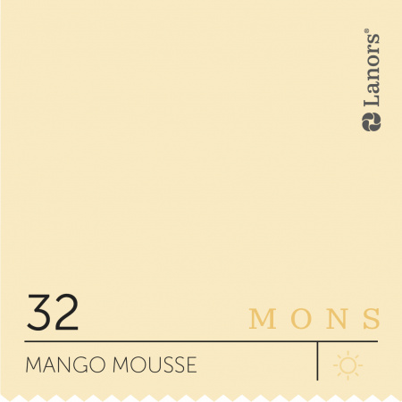 Краска Lanors Mons Цвет Mango Mousse 32 Манговый Мусс Eggshell 2,5 Л