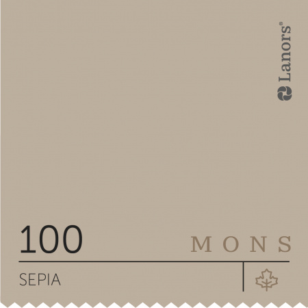 Краска Lanors Mons Цвет Sepia 100 Сепия Interior 4,5 Л