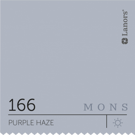 Краска Lanors Mons Цвет Purple Haze 166 Сиреневый Туман Eggshell 4,5 Л