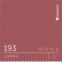 Краска Lanors Mons Цвет Carmine 193 Кармин Interior 0,2 Л