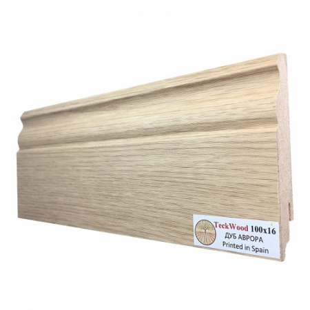 Плинтус TeckWood фигурный Дуб Аврора 100×16