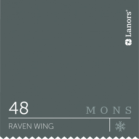 Краска Lanors Mons Цвет Raven Wing 48 Вороново Крыло Interior 4,5 Л
