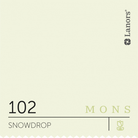 Краска Lanors Mons Цвет Snowdrop 102 Подснежник Interior 0,2 Л