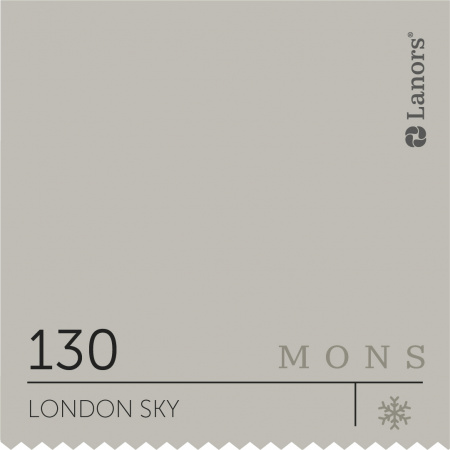 Краска Lanors Mons Цвет London Sky 130 Небо Лондона Eggshell 4,5 Л