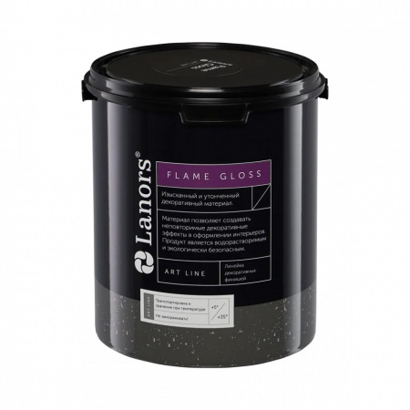 Лак для декоративной штукатурки Lanors Flame Gloss глянцевый 1 л