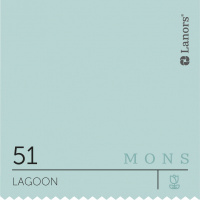 Краска Lanors Mons Цвет Lagoon 51 Лагуна Interior 0,2 Л