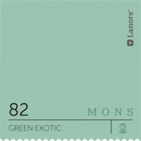 Краска Lanors Mons Цвет Green Exotic 82 Зеленая Экзотика Interior 0,2 Л