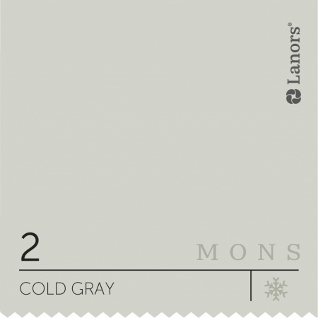 Краска Lanors Mons Цвет Cold Gray 2 Холодный Серый Interior 4,5 Л