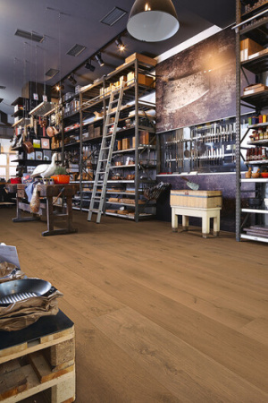 Паркетная доска Meister HD 400 Lindura Дуб лайвли капучино масло 8747 Cappuccino oak lively фото 2