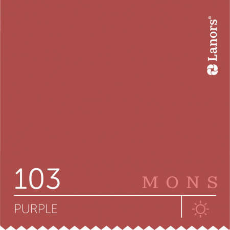 Краска Lanors Mons Цвет Purple 103 Пурпурный Satin 4,5 Л