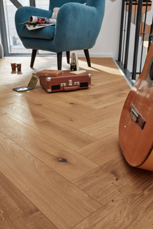 Паркетная доска Meister PS 500 Residence Дуб витал легкое морение масло 8811 елка 710х142х13 Gently smoked vital oak фото 2