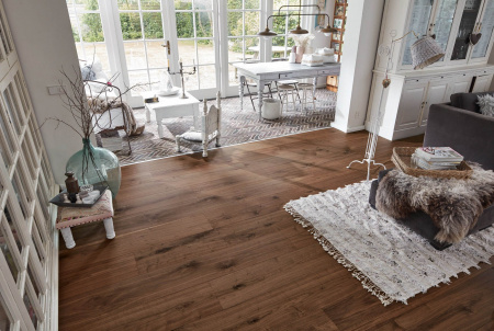 Паркетная доска Meister HD 400 Lindura Орех американский лайвли 8523 American walnut lively фото 2